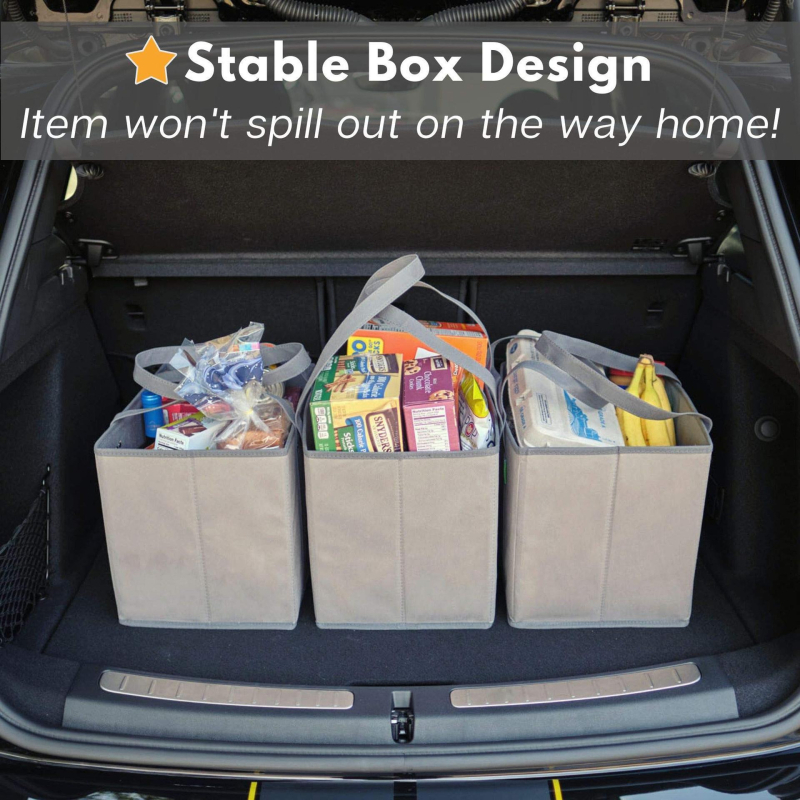 Automobilio bagažinės saugojimo maišas – sulankstoma, nešiojama, nepluošto audinio, modernus paprastas stilius, talpa: peržiūrėkite detales