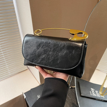 Τσάντα PU crossbody, οριζόντια τετράγωνη μορφή, φερμουάρ, θήκη κινητού, Χειμώνας 2024