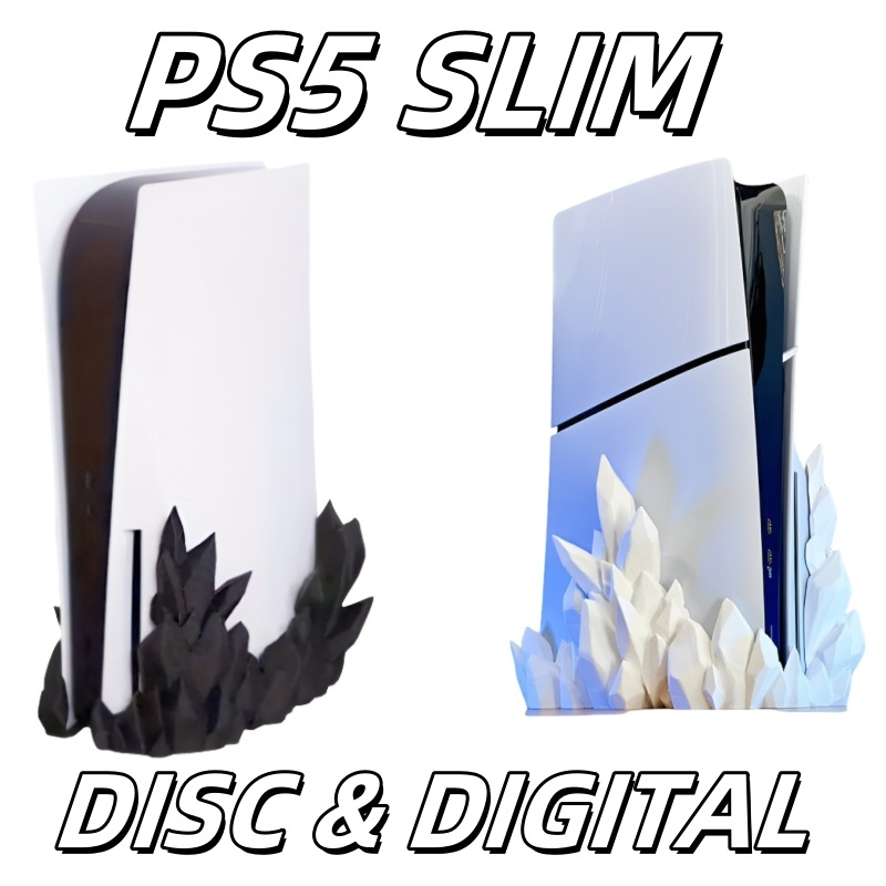 PS5 κονσόλα βάση — Καθολική πολυλειτουργική βάση για PS5 Slim/Pro (Ψηφιακή Έκδοση / Έκδοση με Οπτικό Δίσκο), πλαστικό