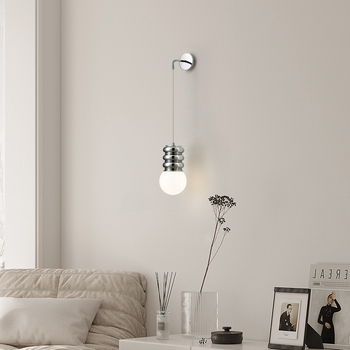 Nordiskā LED sienas lampa galvenajai guļamistabai pie gultas, nav vieda funkcija, 111–240V, FCC-b sertificēta