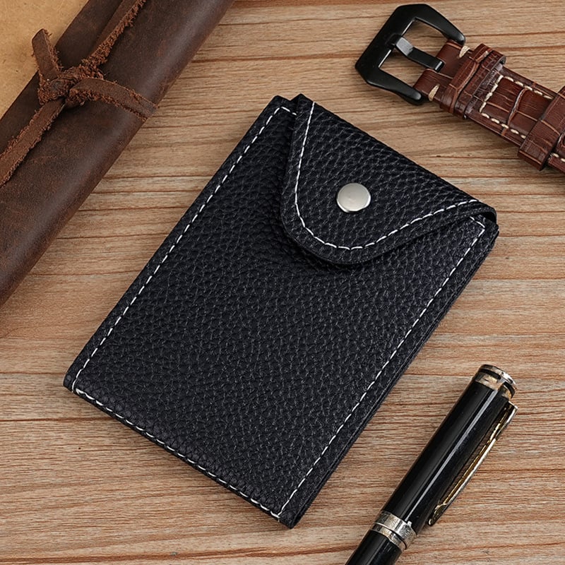 Geustos PU δερμάτινη θήκη για δίπλωμα οδήγησης, unisex, με πολλαπλά διαμερίσματα για κάρτες, αστική απλότητα