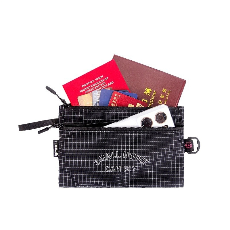 Obal na cestovný pas s viazaním na krk, RFID ochrana, anti-theft, multifunkčný organizér pasu a ID