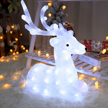 LED акрилен елен декоративна светлина за външен коледен двор, IP65, 220V DC захранване, 300W, управление с бутон