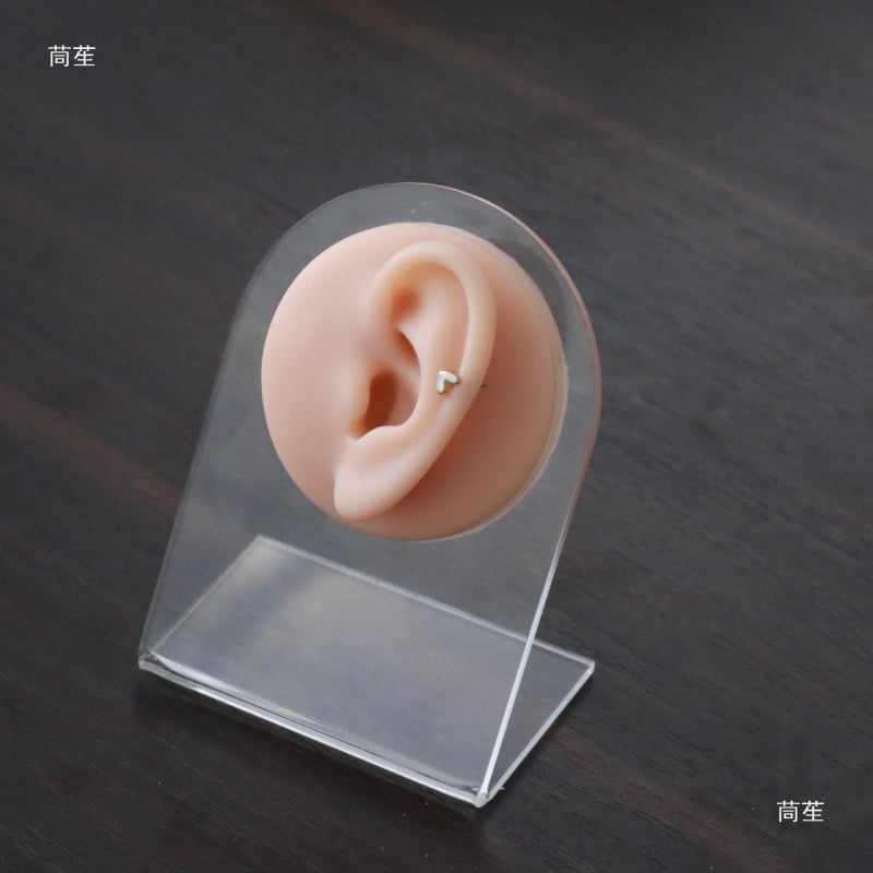 Μοντέλο αυτιού από σιλικόνη για διάτρηση και τατουάζ με βάση επίδειξης (σιλικόνη πλατινένιας ποιότητας; επιλογές προβολής αριστερού ή δεξιού αυτιού)