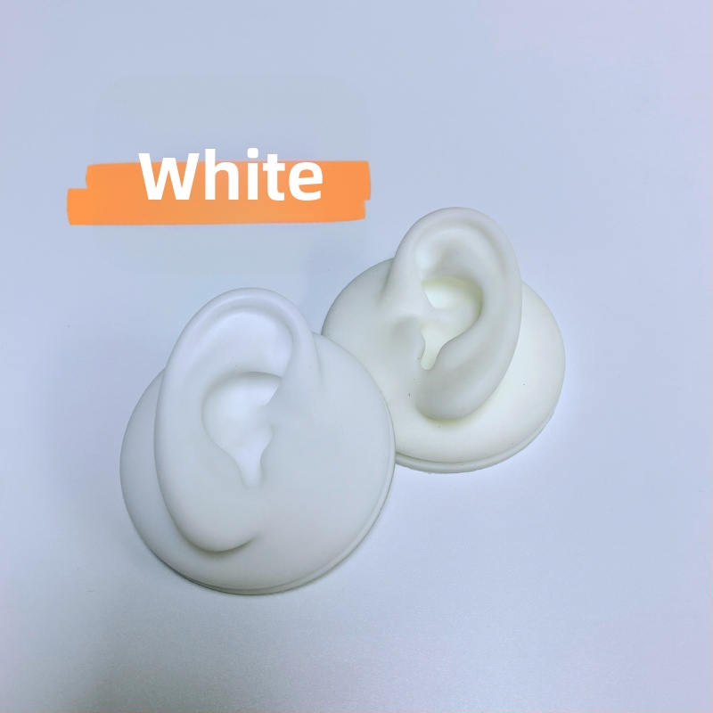 Μοντέλο αυτιού από σιλικόνη για διάτρηση και τατουάζ με βάση επίδειξης (σιλικόνη πλατινένιας ποιότητας; επιλογές προβολής αριστερού ή δεξιού αυτιού)