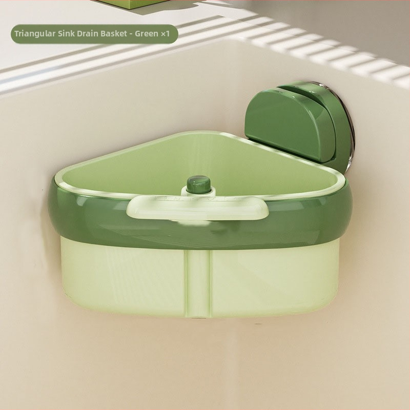 Кухненска дренажна кошница с вакуумни чаши – ABS материал, Многофункционална, Модерен стил, Модел 6AQtZGAS