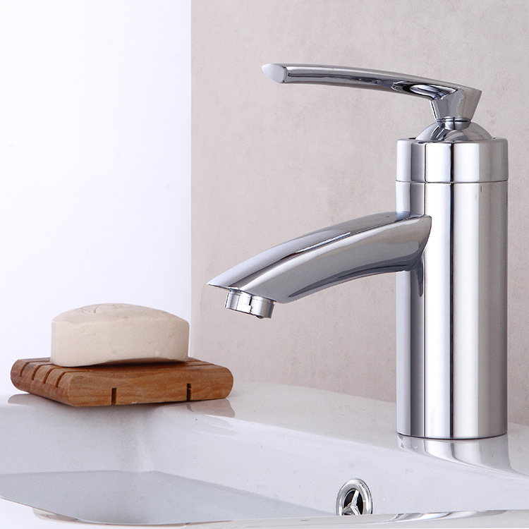 Vario praustuvo maišytuvo su viena skylė, vertikalus montavimas, atidarymas raktu, keraminis čipų vožtuvas