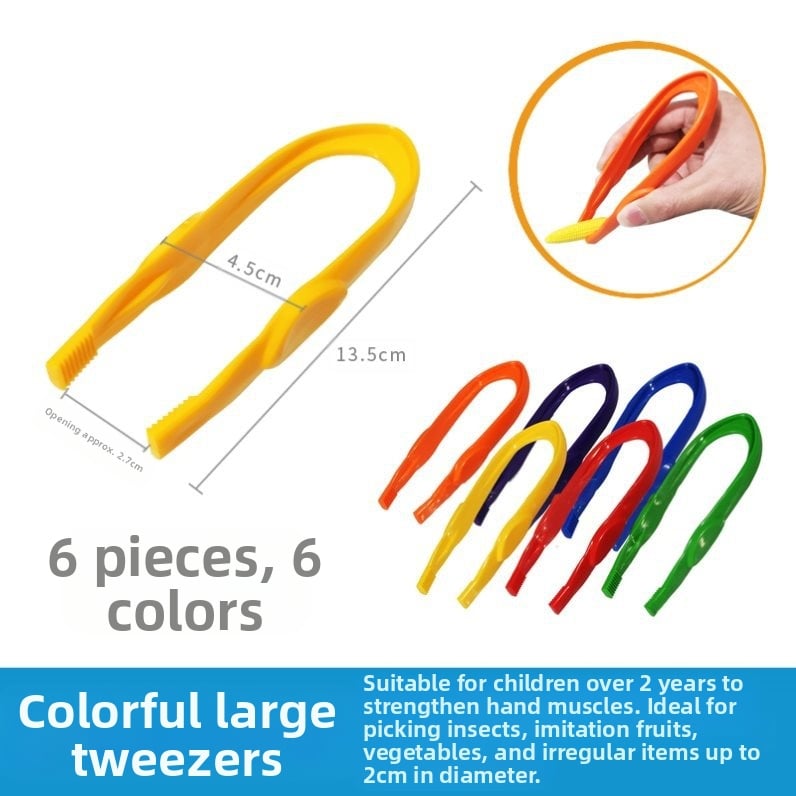 Montessori ugdymo žaislas: metalinės žnyplės smulkiajai motorikai, moksliniams stebėjimams (Kilmė: Pekinas; Amžius: 0-2 metai)