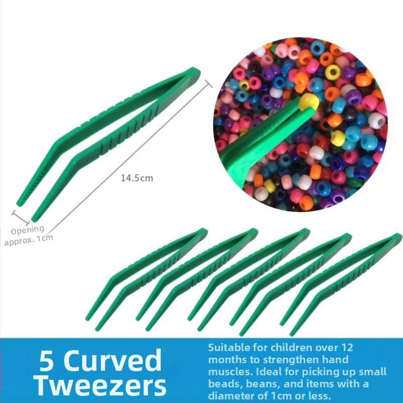 Montessori ugdymo žaislas: metalinės žnyplės smulkiajai motorikai, moksliniams stebėjimams (Kilmė: Pekinas; Amžius: 0-2 metai)