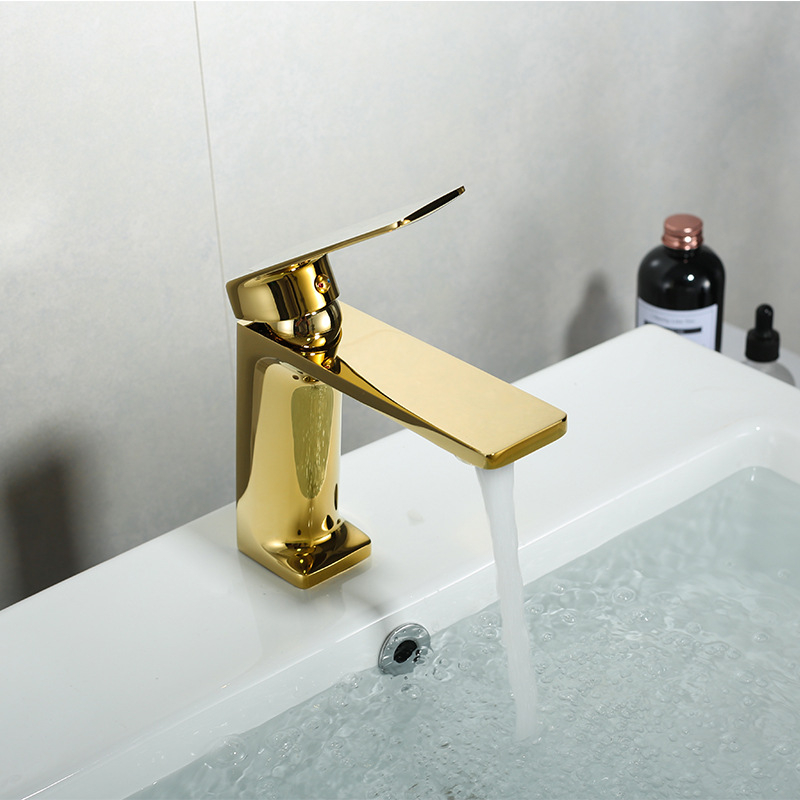 Maišymo čiaupas praustuvui, varinis korpusas, keramikinis vožtuvo šerdis, senovinis elektroplakato paviršius, pakėlimo tipas, vieno jungties