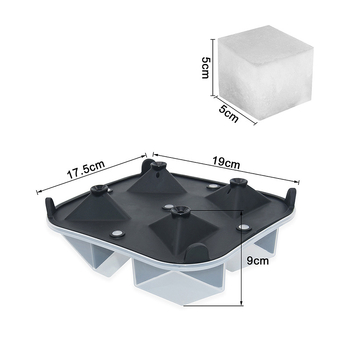 Ledus trauka - Silikona + PP; 500 ml; Pārtikas kvalitāte; Ātrā saldēšana; Viegla atdalīšana; Izcelsme: Shenzhen