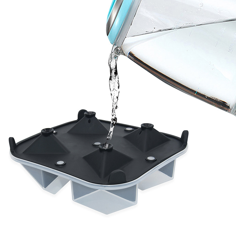 Ledus trauka - Silikona + PP; 500 ml; Pārtikas kvalitāte; Ātrā saldēšana; Viegla atdalīšana; Izcelsme: Shenzhen