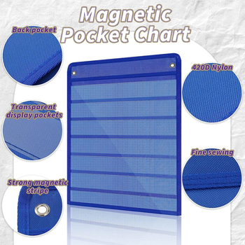 Μαγνητικός πίνακας με τσέπη για την τάξη – ημερήσιο πρόγραμμα, πλαστικό εκπαιδευτικό παιχνίδι για παιδιά 0–3 ετών
