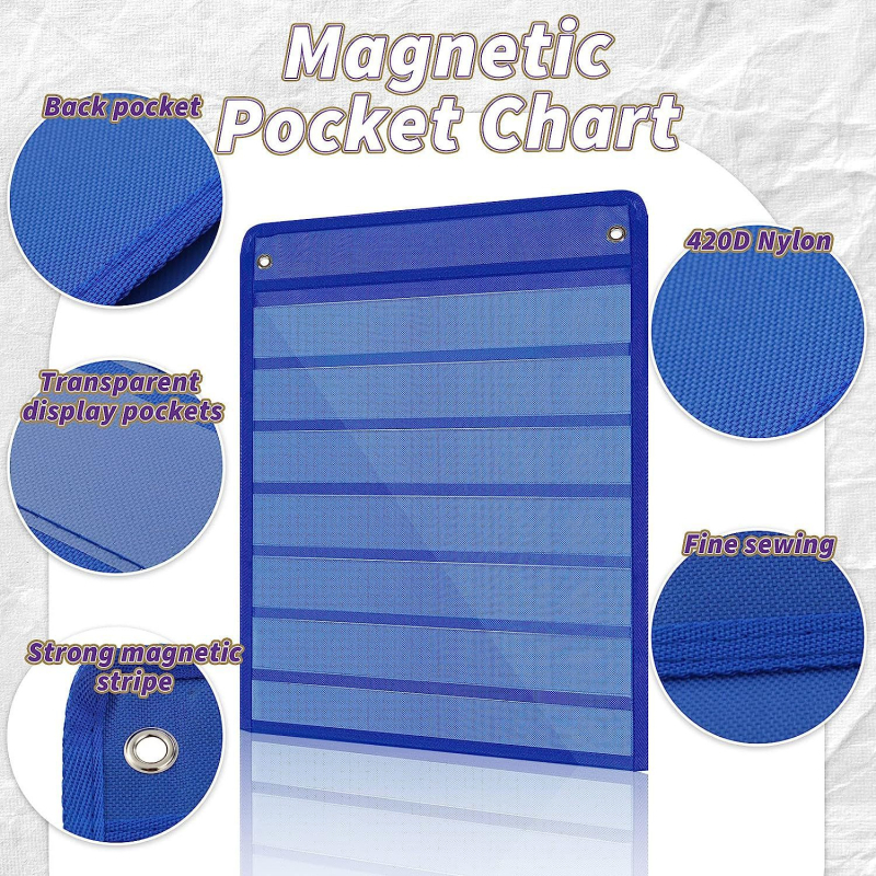 Μαγνητικός πίνακας με τσέπη για την τάξη – ημερήσιο πρόγραμμα, πλαστικό εκπαιδευτικό παιχνίδι για παιδιά 0–3 ετών