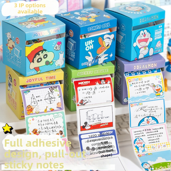 Shin-chan αυτοκόλλητες σημειώσεις με λαβή ανάσυρσης – 96 φύλλα, IP αδειοδοτημένο (Shin-chan/Crayon Shin-chan), μάρκα Yoofun, κωδικός προϊόντος YFBLT
