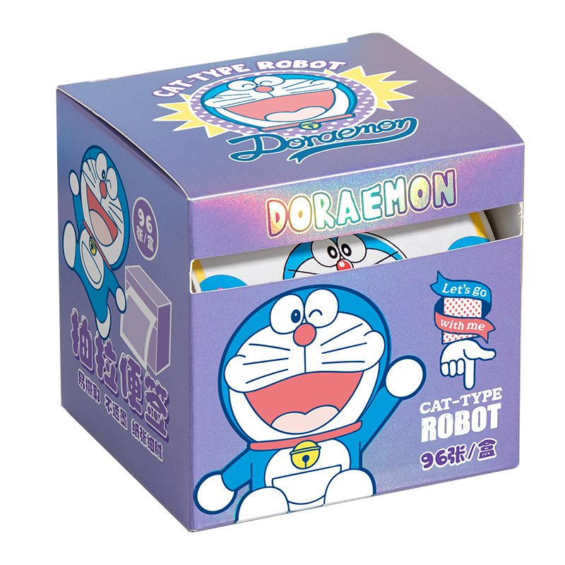 Shin-chan lipnios užrašų kortelės su traukimo juostele – 96 lapai, IP licencijuota (Shin-chan/Crayon Shin-chan), prekinis ženklas Yoofun, produkto numeris YFBLT