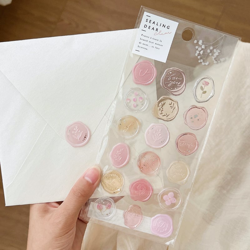 Yeyou vašku antspaudų lipdukas – Skaidrus vokų užsandarimo lipdukas, DIY dienoraščiui, mielas stilius, spauda; Prekės ženklas: Yeyou; Lipinimas: Taip; IP teisė: Ne; Stilius: Mielas; Technika: Spauda