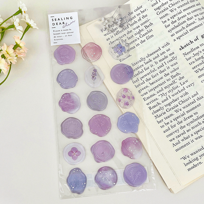 Yeyou vašku antspaudų lipdukas – Skaidrus vokų užsandarimo lipdukas, DIY dienoraščiui, mielas stilius, spauda; Prekės ženklas: Yeyou; Lipinimas: Taip; IP teisė: Ne; Stilius: Mielas; Technika: Spauda