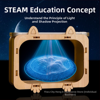 Σετ πειραμάτων φυσικής επιστήμης με 3D ολογραφική προβολή — μεταλλική κατασκευή, για ηλικίες 7–14 ετών.