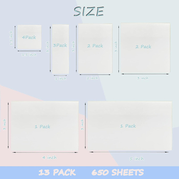 Διαφανείς αυτοκόλλητες σημειώσεις με επιφάνεια γραφής, αδιάβροχες, με ισχυρή πρόσφυση, 1000 φύλλα