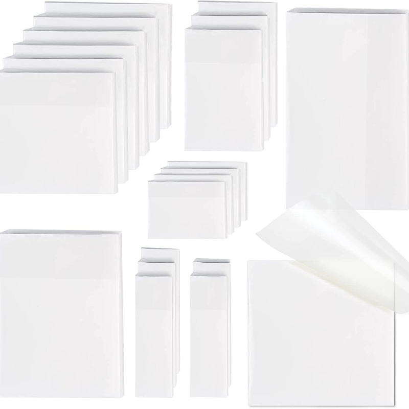 Skaidrios lipnios užrašų knygelės su rašymo paviršiumi, atsparios vandeniui, stiprus prilipimas, 1000 puslapių