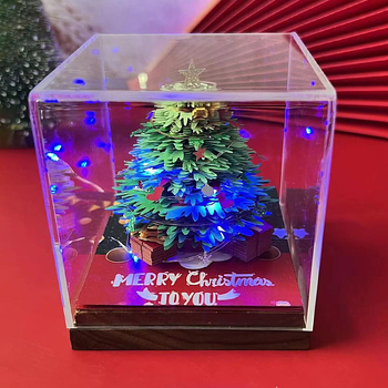 2026 3D papírvágás asztali naptár dísz ragasztós jegyzetek nélkül, papír tégla modell, IP engedély: Nincs