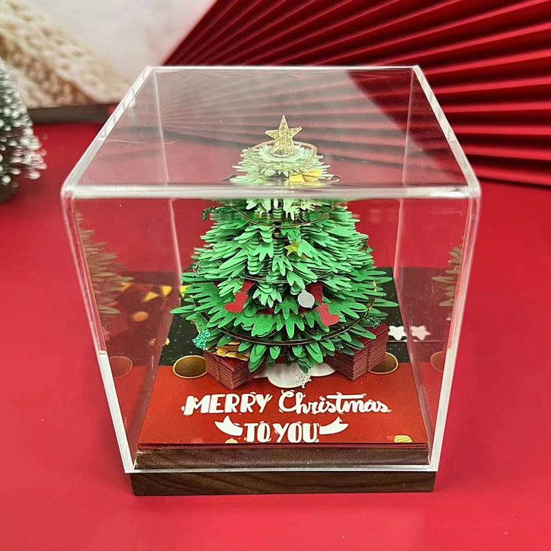 2026 3D papírvágás asztali naptár dísz ragasztós jegyzetek nélkül, papír tégla modell, IP engedély: Nincs