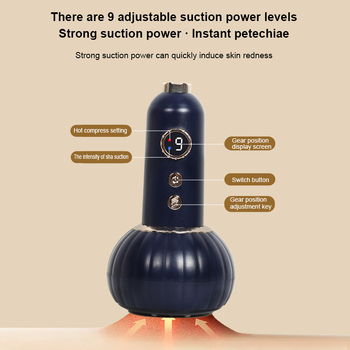 Ηλεκτρική συσκευή cupping θεραπείας με κενού αρνητικής πίεσης – ABS σώμα, μπαταρία, μοντέλο 001, κωδ. eFyF228B, βάρος 342 g