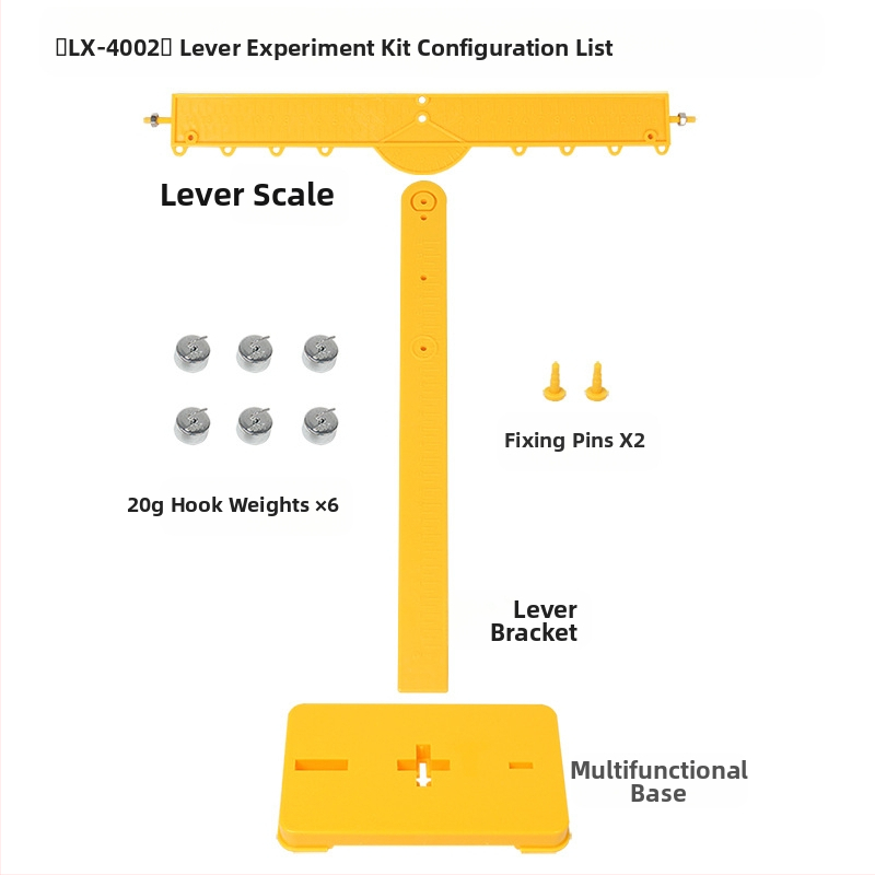 Σετ πειραμάτων Φυσικής: Σύστημα μοχλού-τροχαλίας για πείραμα τριβής, εκπαιδευτικό εργαλείο