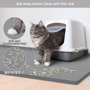 Σιλικονούχο χαλάκι για γάτες, αδιάβροχο, κατά των διαρροών, εύκολο στον καθαρισμό