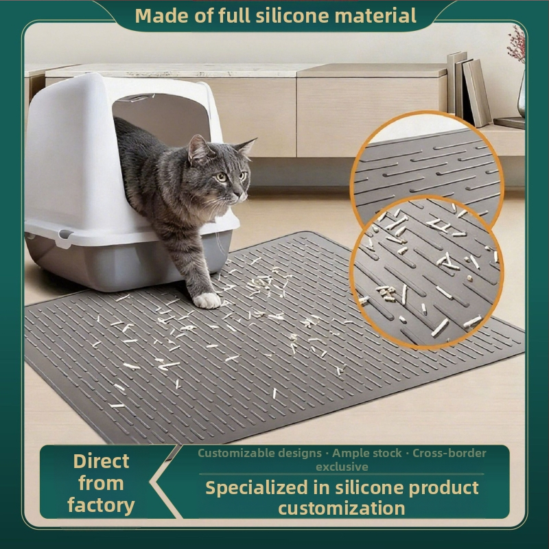 Katės kraiko kilimėlis, maisto kokybės silikonas, anti išsiliejimas, be nuotėkio, modelis JSC3816, prekės ženklas Xilikangjia
