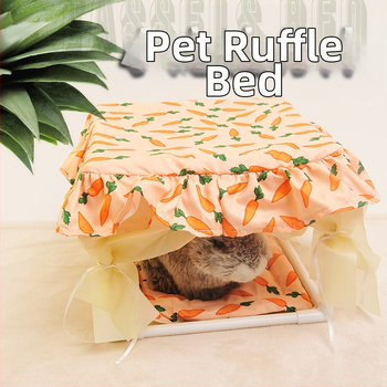 Hamsteris slēptuve telts – vasarai un visiem gadalaikiem, modelis W4332, materiāli: plastmasa, poliesters, PP kokvilna