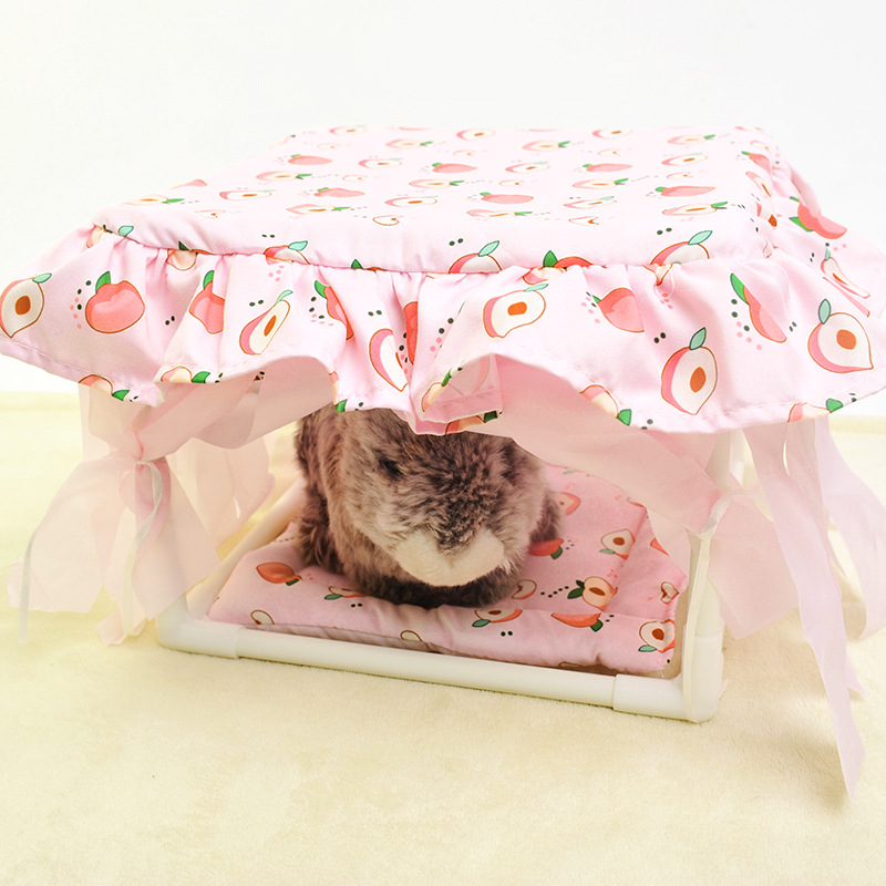 Hamsteris slēptuve telts – vasarai un visiem gadalaikiem, modelis W4332, materiāli: plastmasa, poliesters, PP kokvilna