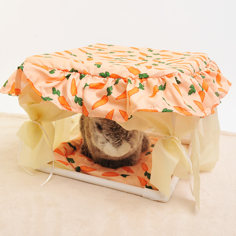 Hamsteris slēptuve telts – vasarai un visiem gadalaikiem, modelis W4332, materiāli: plastmasa, poliesters, PP kokvilna