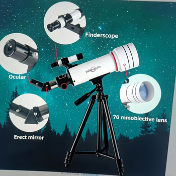 Παιδικό εξωτερικό αστρονομικό τηλεσκόπιο 70 mm με υψηλή μεγέθυνση και HD οπτική