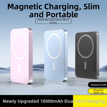 Vivito magnetinis belaidis išorinė baterija – 20W PD greitas įkrovimas, magnetinis pritraukimas, Li‑Polimerų baterija 5000–10000mAh