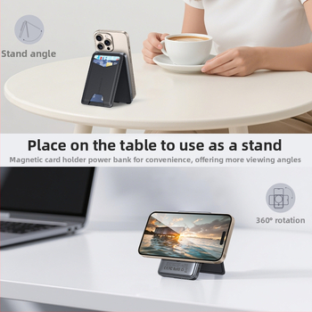 Μαγνητικό Ασύρματο Power Bank S15 — 15W έξοδος, γρήγορη φόρτιση QC3.0, μαγνητική φόρτιση