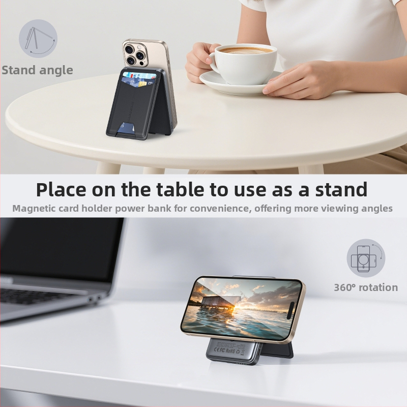 Magnetický bezdrôtový Power Bank S15 — 15W výstup, QC3.0 rýchle nabíjanie, magnetické nabíjanie