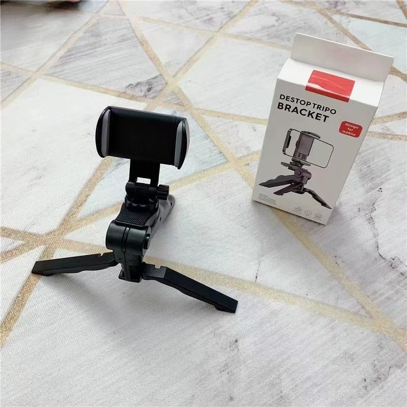 ABS трикрака стойка за мобилен телефон за маса с макро функция и поддръжка за стрийминг, с възможност за персонализация