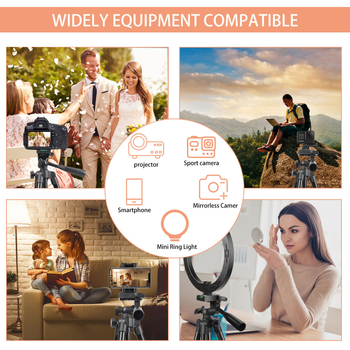 YT53 τρίποδο από αλουμίνιο, 4 τμήματα, φορτίο 2–5 kg, κεφαλή PTZ 3D, πλάκα γρήγορης απελευθέρωσης