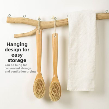 Baijiaren βούρτσα μπάνιου/μασάζ – Elm Wood + Pig Hair, BJRM13, Προσαρμογή επεξεργασίας: Ναι