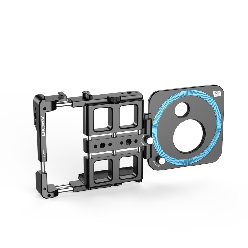 APEXEL VG05CH Nešiojamas daugiafunkcinės telefono klipas su Bluetooth rankena lauko tiesioginei transliacijai ir fotografavimui; medžiaga: aliuminio lydinys; suderinamas su Apple/Huawei/Oppo/Vivo/Xiaomi/OnePlus/Honor