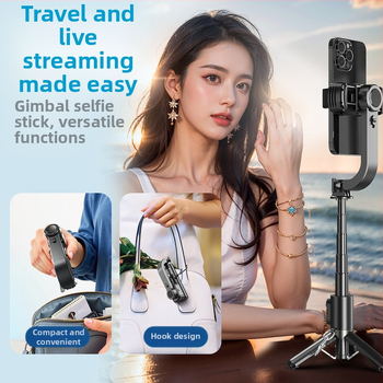 Q31 stabilizator za telefon s gimbalom, Bluetooth daljinskim upravljačem, anti‑shake, za prijenos uživo (aluminijski spoj; Bluetooth; daljinski upravljač uključen)