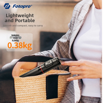 Fotopro Tl802 Подова стойка за смартфони с Bluetooth, преносима селфи-стойка