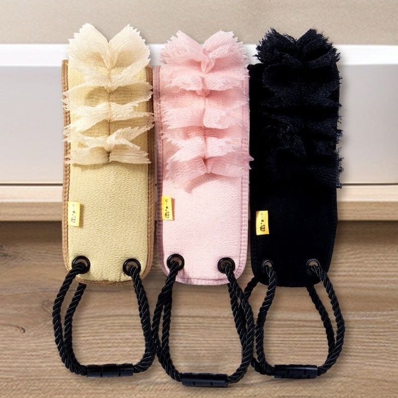 Muški četkalo za leđa – Dva u jednom, prirodni kaučuk, ultra tanak, zadana duljina