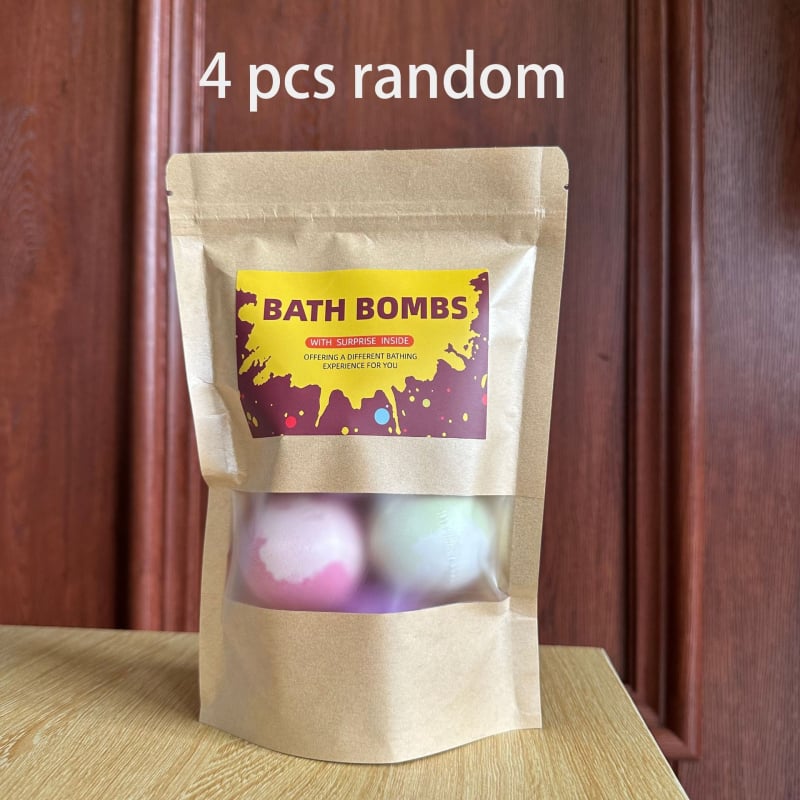 Vonios druskos kamuoliukai su mažais žaisliukais, 27 kvapų rūšių staigmena, atsitiktiniai kvapai, Weider prekės ženklas, vonios reikmenys