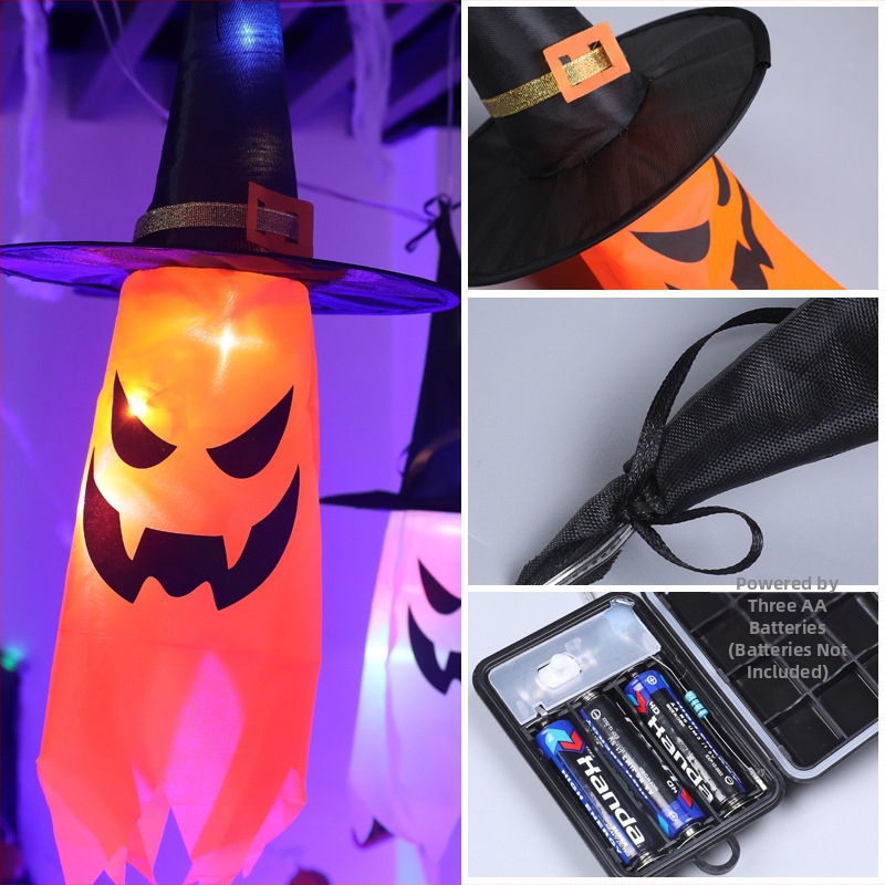 LED girlanda Halloween s hviezdičkami, napájanie batériou, IP65 vonkajšie, 6W, ≤36V, tlačidlové ovládanie