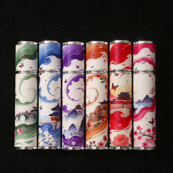 Μπουκάλι αρώματος από δέρμα και γυαλί | Μορφοποίηση με έγχυση | Εκτύπωση με οθόνη | Προσαρμοσμένη επεξεργασία | Κωδικός προϊόντος BH