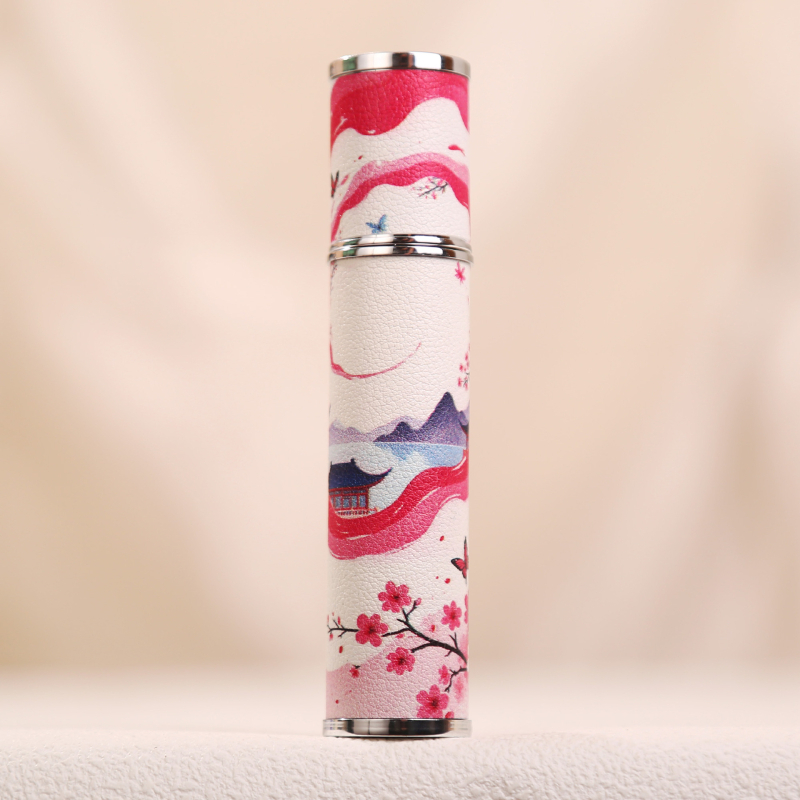 Sticla parfum din piele și sticlă | Turnare prin injecție | Serigrafie | Procesare personalizată | Cod produs BH