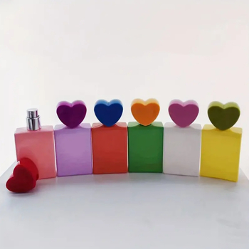 Γυάλινο μπουκάλι αρώματος, φυσητό γυαλί με τεχνολογία φυσητού γυαλιού, μάρκα Shanhuang, μοντέλο WLL153, καπάκι με σχήμα καρδιάς